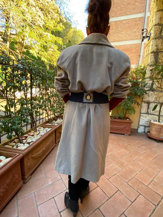 90s Coat Vintage/Vintage tailored gray coat/Itali… - image 2