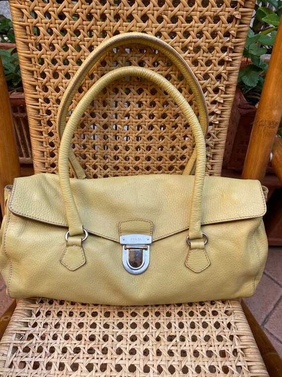 Shoulder bag Prada/Vintage Bag Prada 80s/ Leather