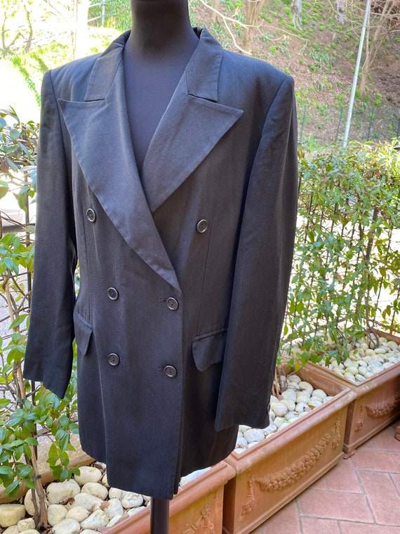 90s vintage jacket Marella/Tailored blazer/Gray ja