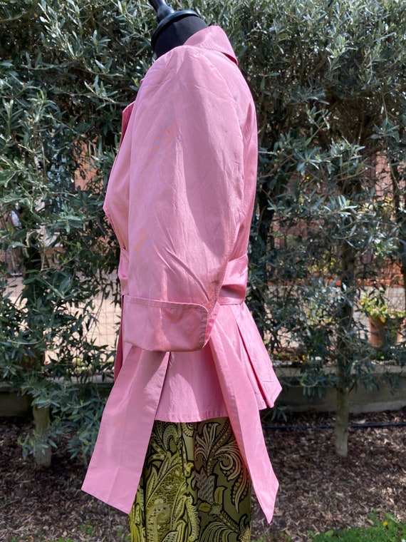 90s Vintage jacket Max Mara/Pink jacket silk/Max … - image 3