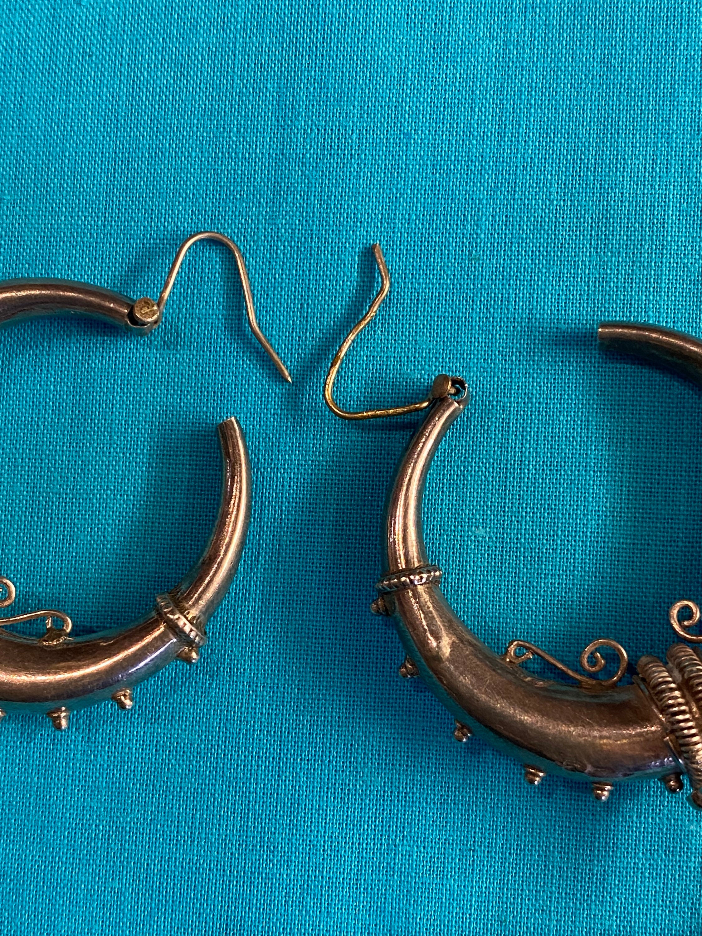 60s Antiques Vintage Earrings Silver/silver Earrings/orechini Etsy UK