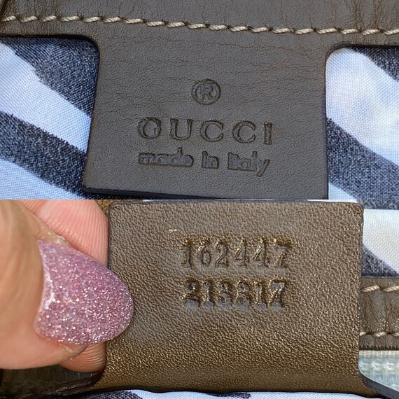 90s Authentic vintage Gucci bag/Beige chamois bag… - image 6