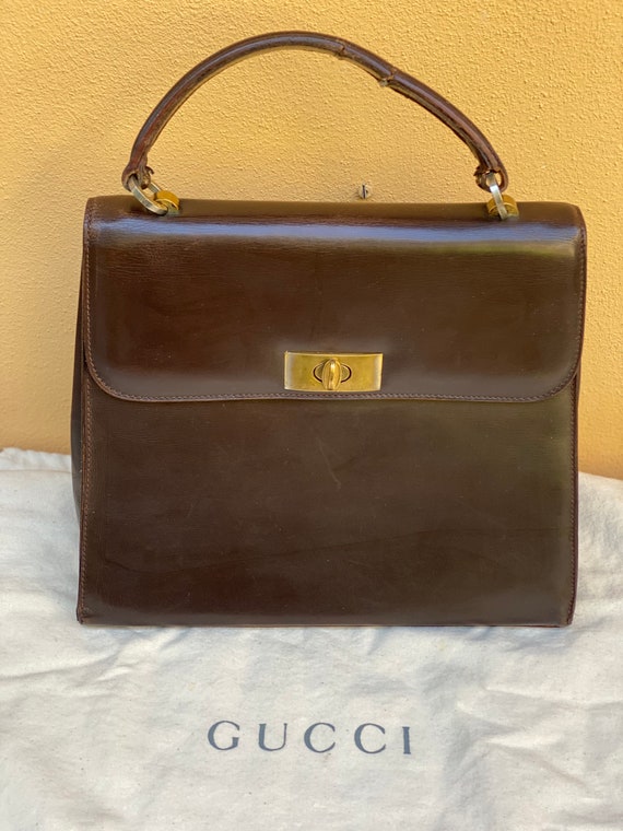 Gucci clutch authentic vintage/Brown bag Gucci/Rar