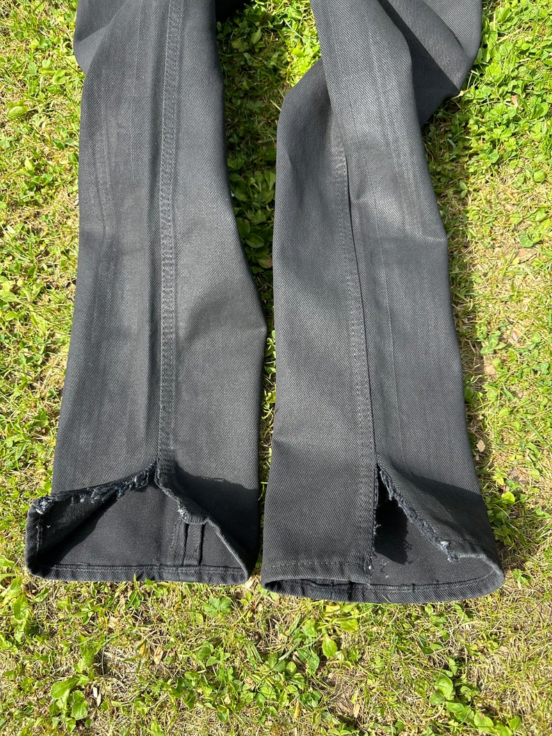 90er Jahre Vintage Dondup Jeans/Schwarze Jeans Baumwolle/Dondup Hose/Design Hose Kent/Kent Dondup Hose/Jeans Kent Dondup Bild 10