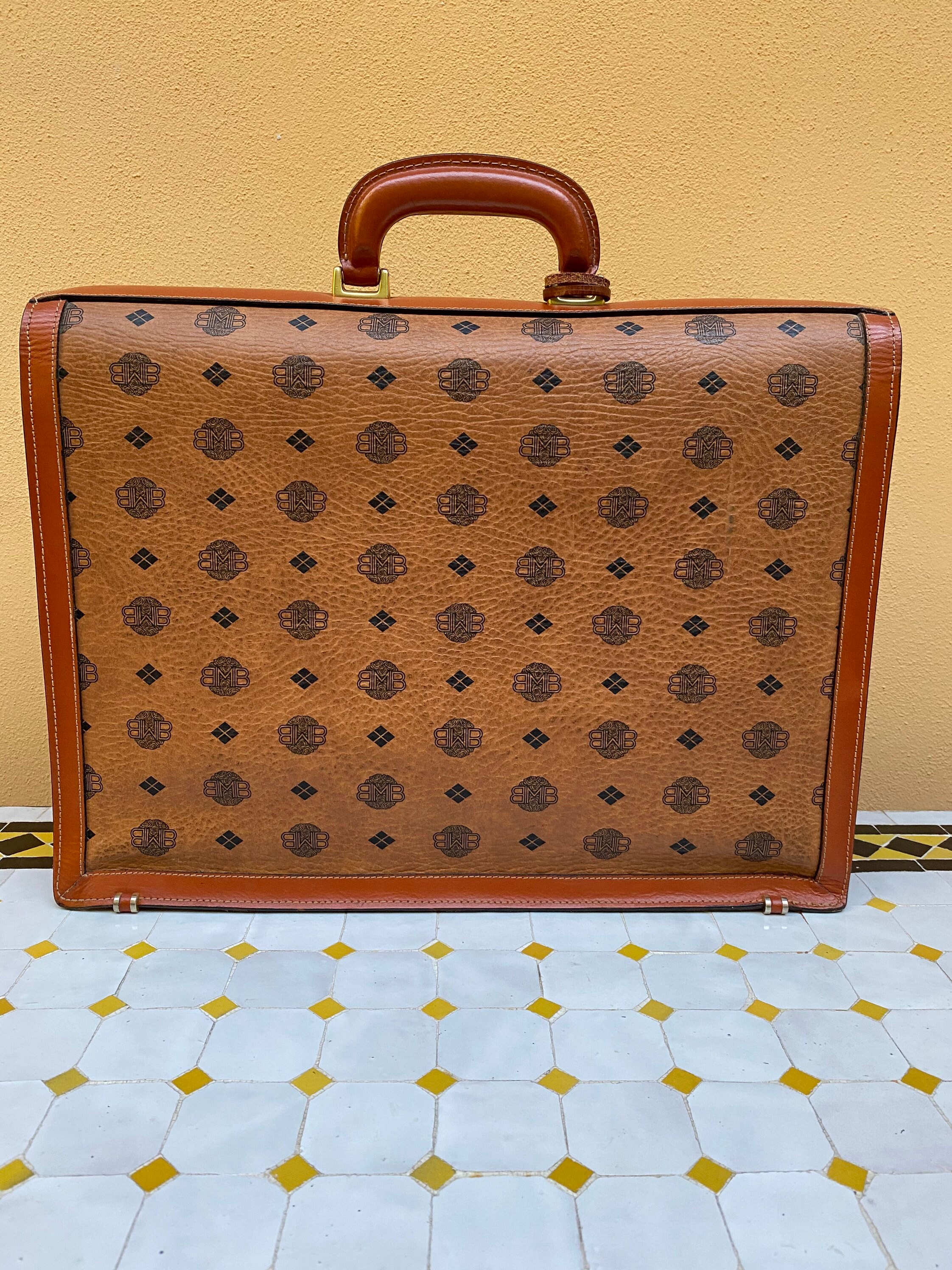 Mcm briefcase cheap vintage