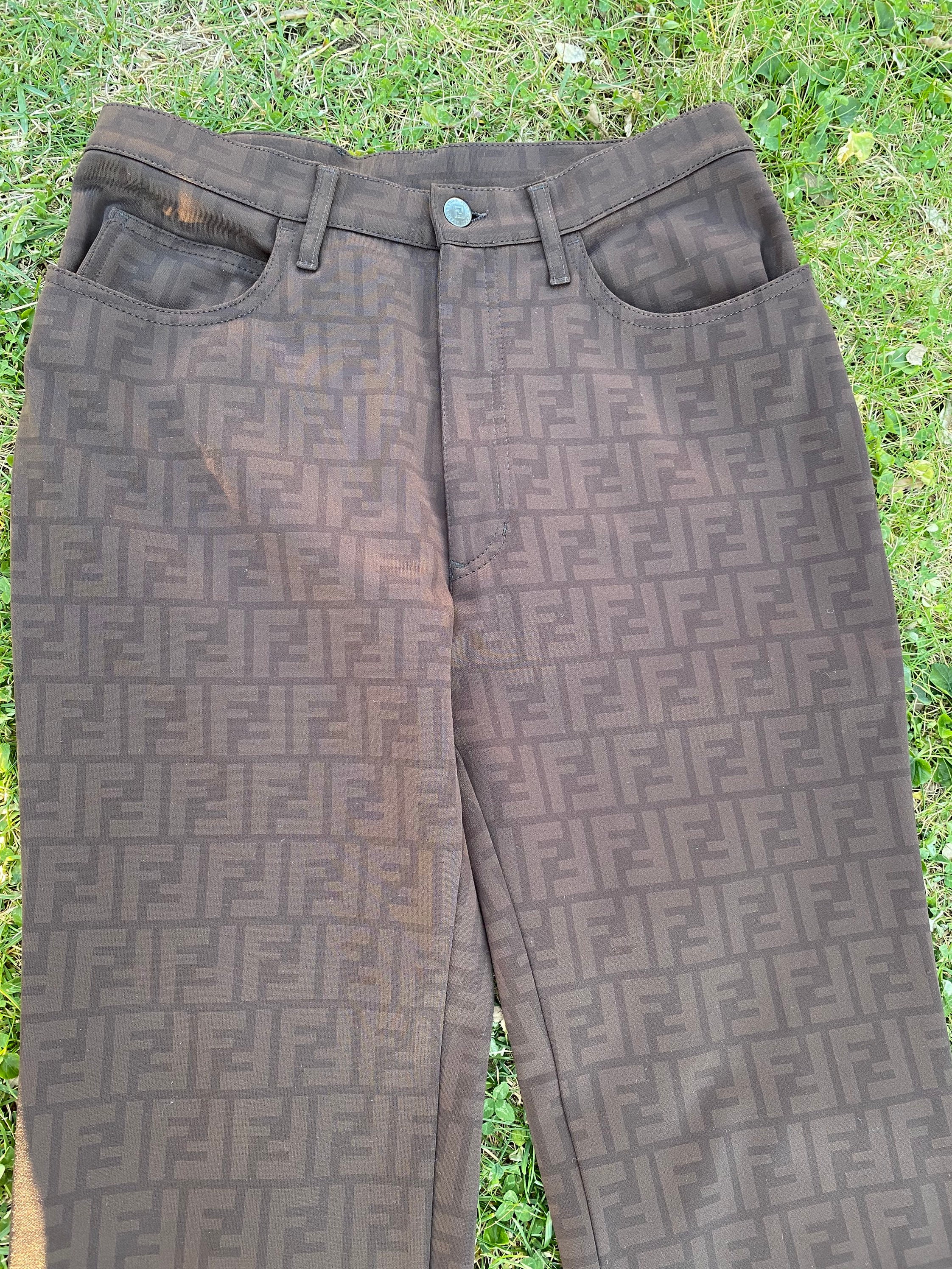 80s Vintage Pants Fendi/fashion Fendi Pants/brown Pants 