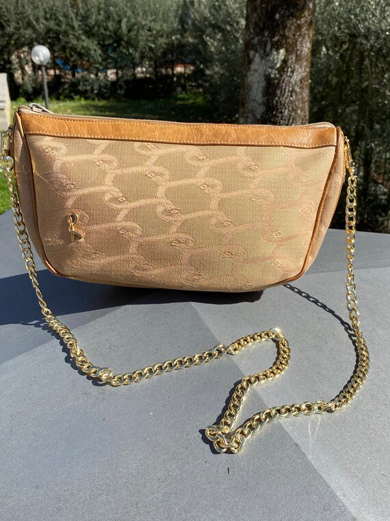 80s Crossbag by Roberta Di Camerino/beige Pochette Design/borsa 