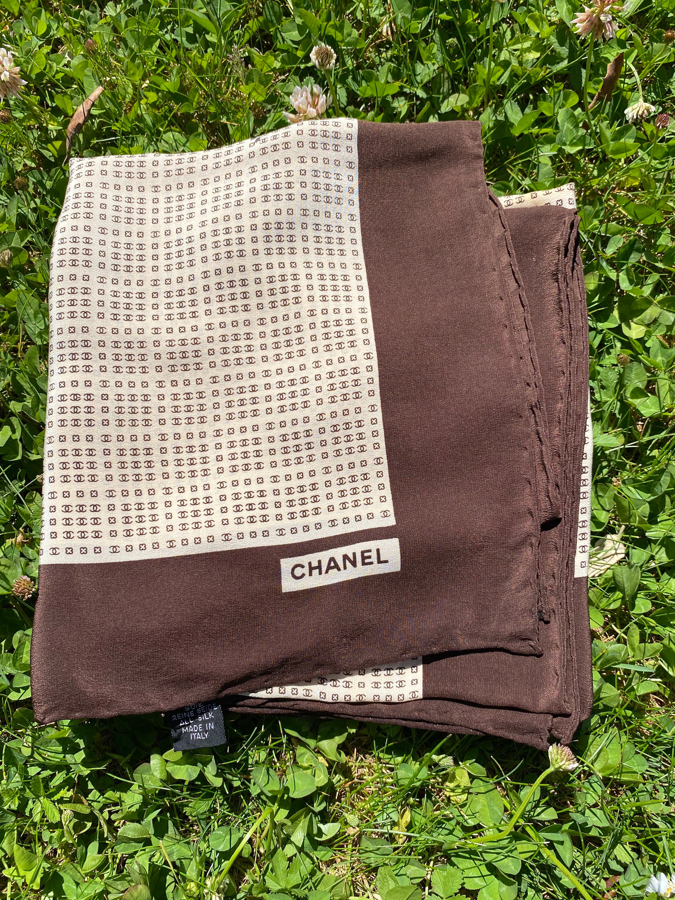 Buy 80s Vintage Chanel Scarf Authentic/luxury FOULARD CHANEL