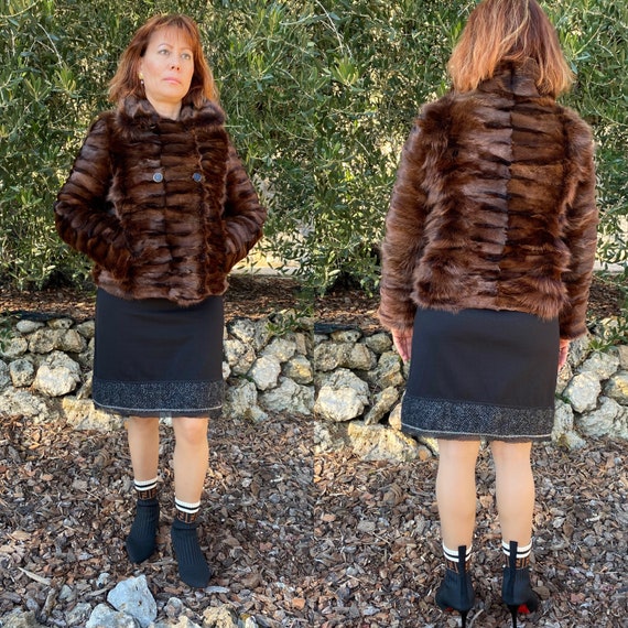 90s Vintage fur Gucci/Design fox fur Gucci/Шуба l… - image 2