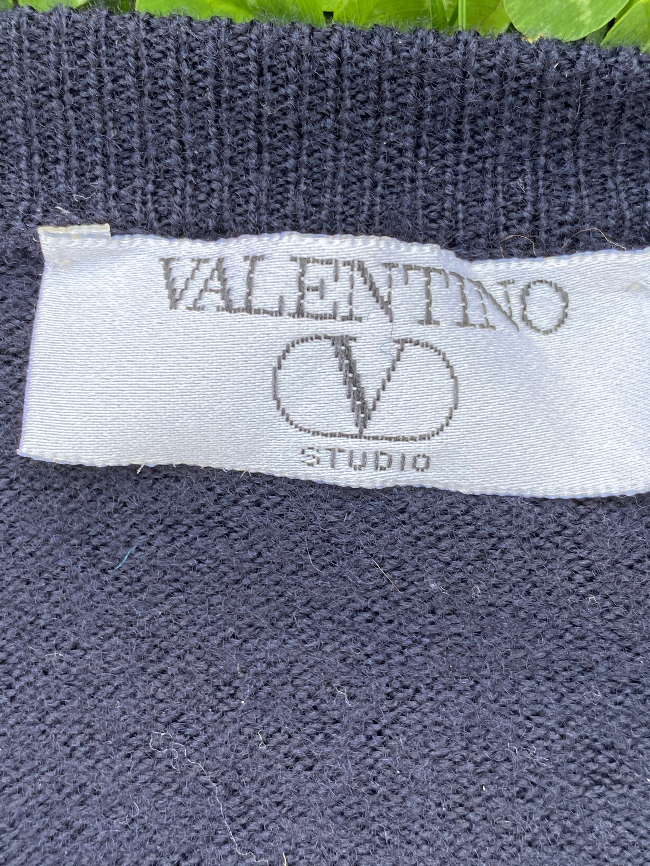 90s Vintage Sweater Vest Valentino/vest New Etsy