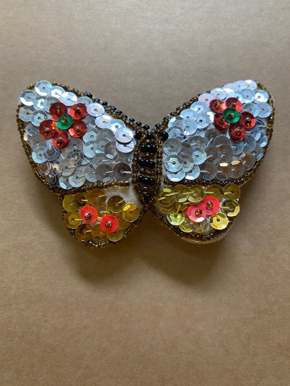 60s Vintage hair clip butterfly/Vintage butterfly… - image 3