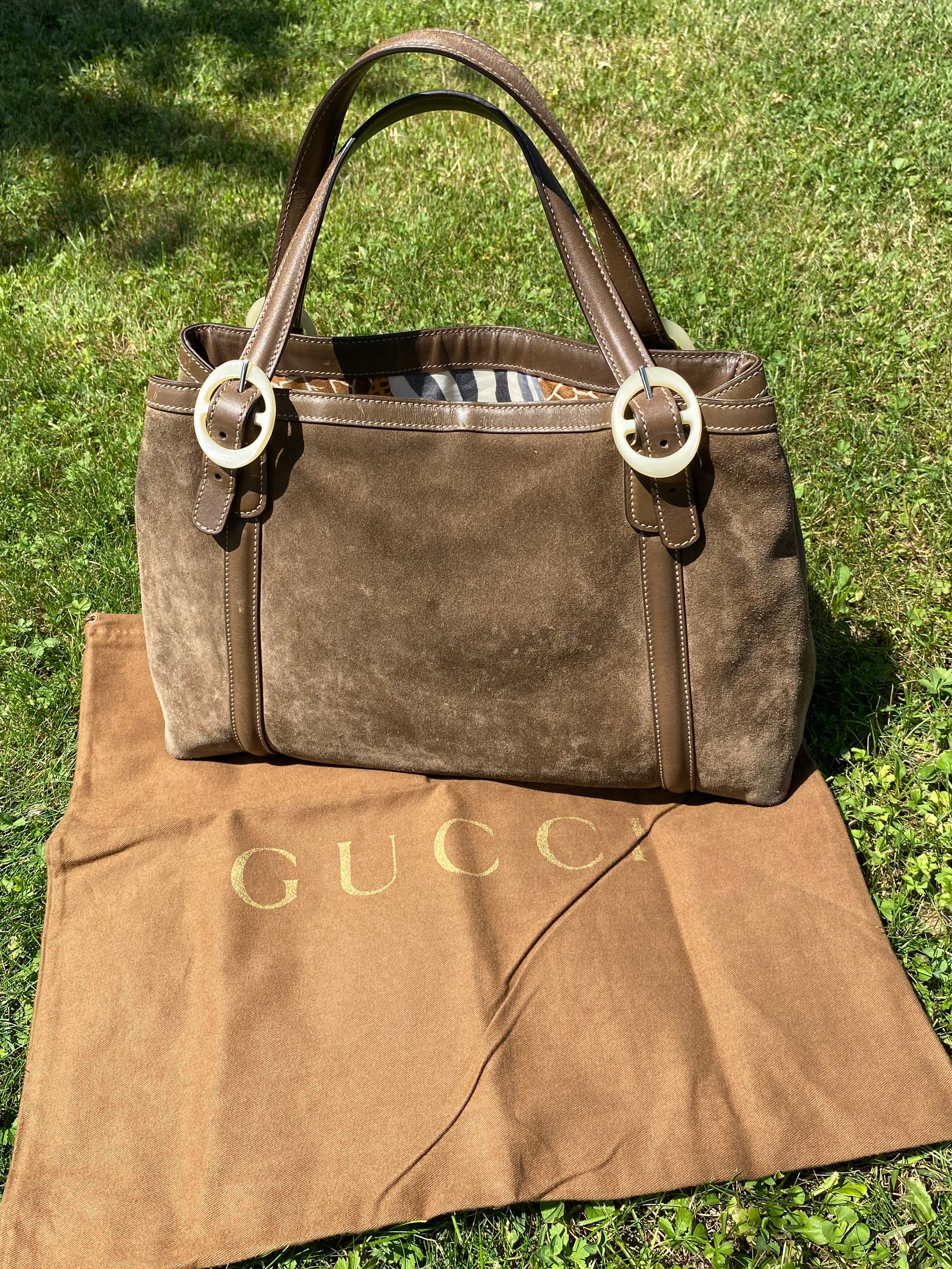 Auth Rare Vintage GUCCI Sherry Duffle Bag Tote Carry On Luxury Designer  Luggage