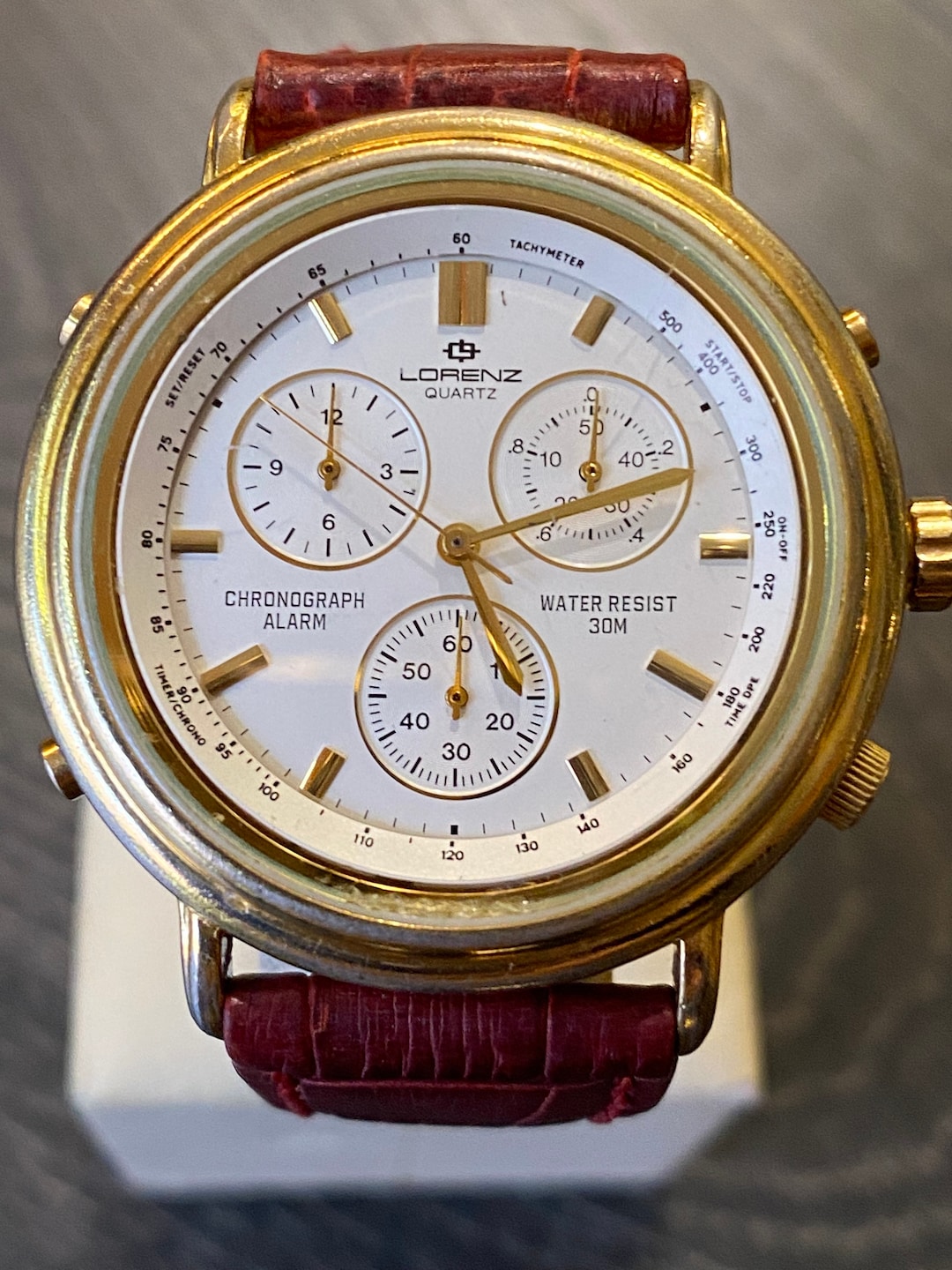 90s Vintage Wrist Watch Lorenz Swiss/swiss Watch Chronograph 90s Vintage Wrist Watch Lorenz Swiss/swiss Watch Chronograph