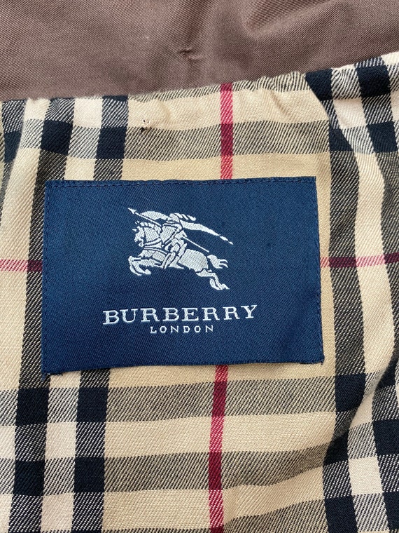 Vintage jacket Burberry/Bordeaux jacket cotton/Bu… - image 1