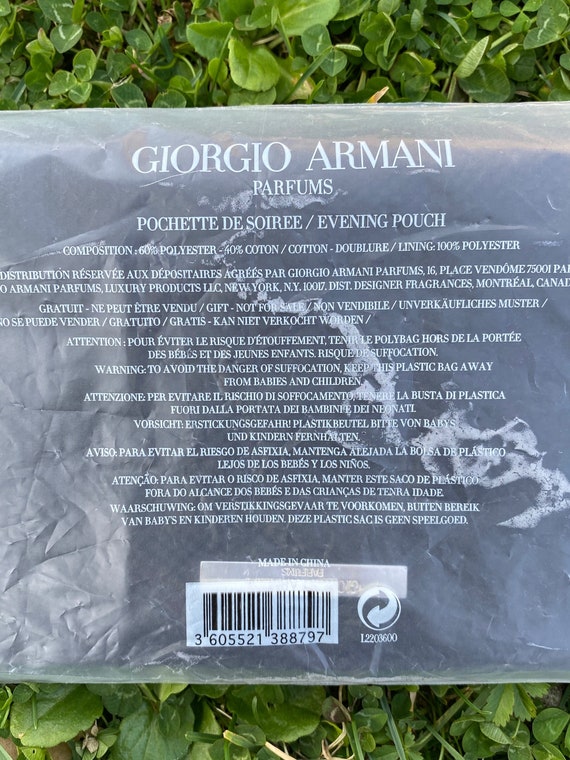90s Pouch authentic Giorgio Armani vintage Black Pochette Armani Pouch Armani Rare clutch vintage Giorgio Armani