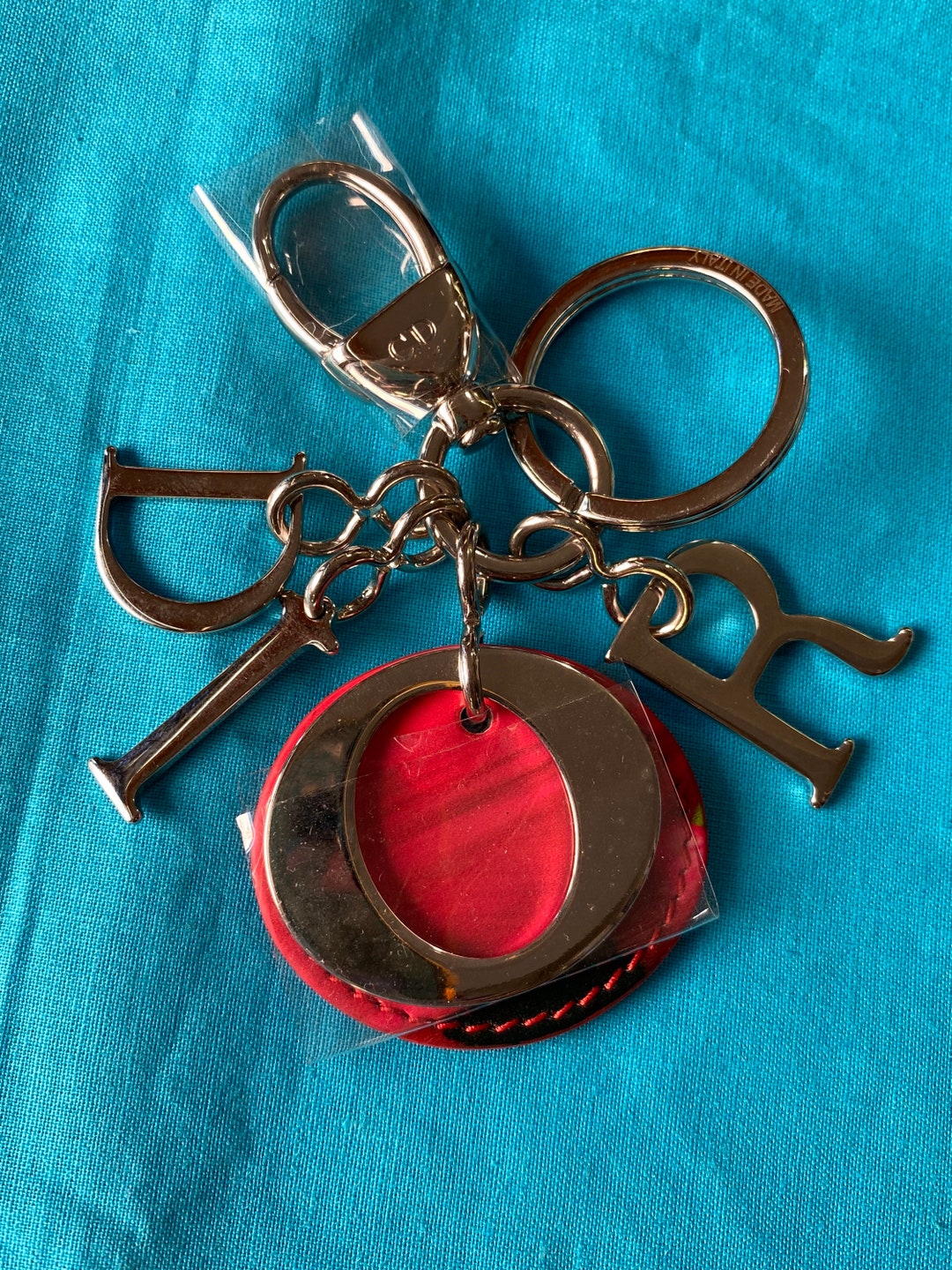 Authentic Christian Dior Key Chains/metal Key Ring Python Etsy