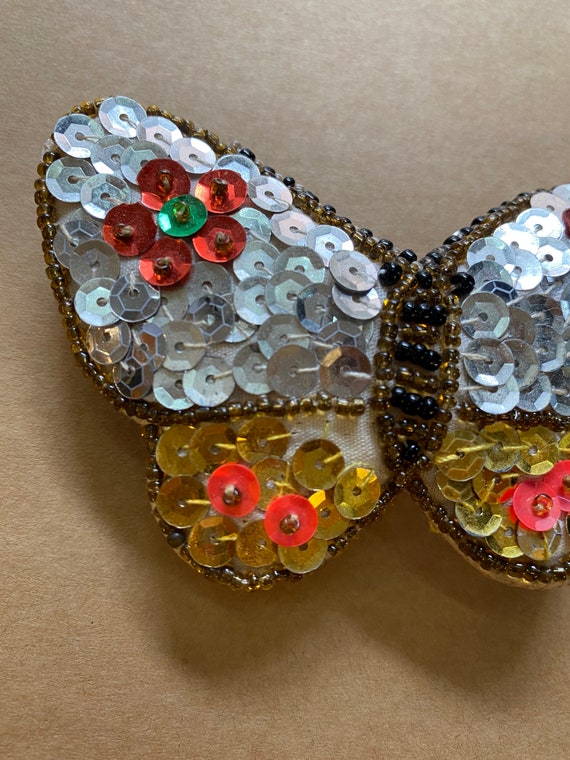 60s Vintage hair clip butterfly/Vintage butterfly… - image 5