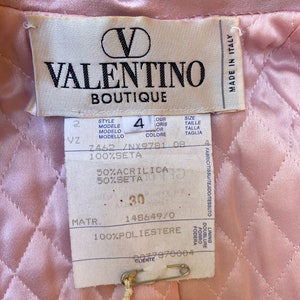 80s Vintage trench coat Valentino Boutique/Design Luxury trench silk Valentino/Pink trench coat Valentino/Ceremony cardigan/Elegant blazer Valentino image 8