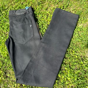 90er Jahre Vintage Dondup Jeans/Schwarze Jeans Baumwolle/Dondup Hose/Design Hose Kent/Kent Dondup Hose/Jeans Kent Dondup Bild 1