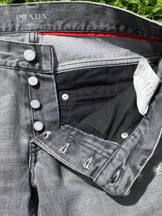90s Prada vintage jeans/Design jeans Prada/Black … - image 7