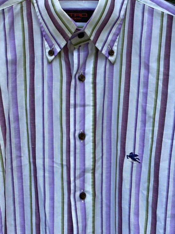 90s Shirt Couture Etro Vintage/Fashion shirt Etro… - image 4