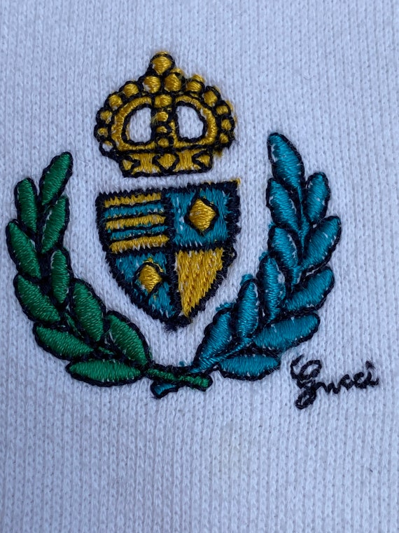 Cardigan vintage Gucci/Sweater cotton Gucci 80s/Ma