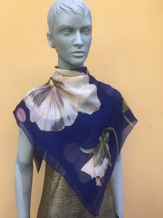 Foulard Gucci /Scarf Gucci/Silk scarf Gucci/Design