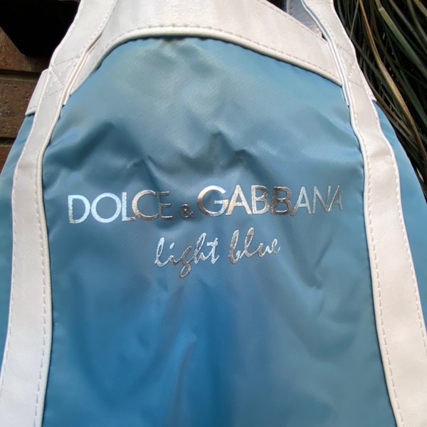 90s Vintage Shoppers bag Dolce Gabbana/Bag Dolce Gabbana/Waterproof shopper bag Gabbana/Design shoppers nylon bag Dolce Gabbana