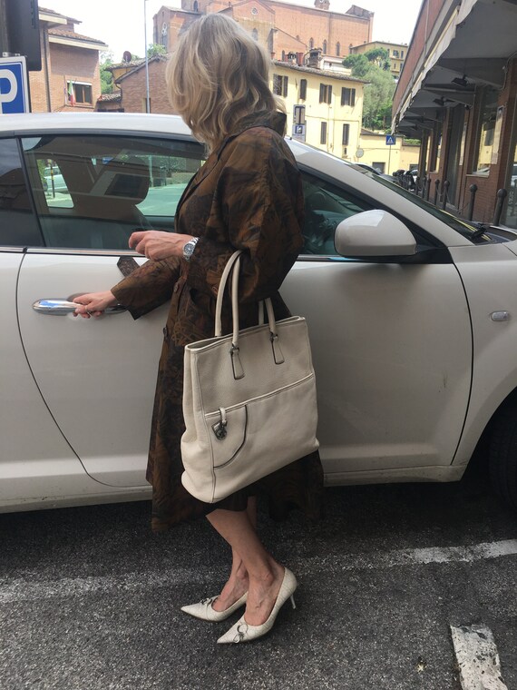 80s overcoat Ferragamo/Rare couture trench Ferraga