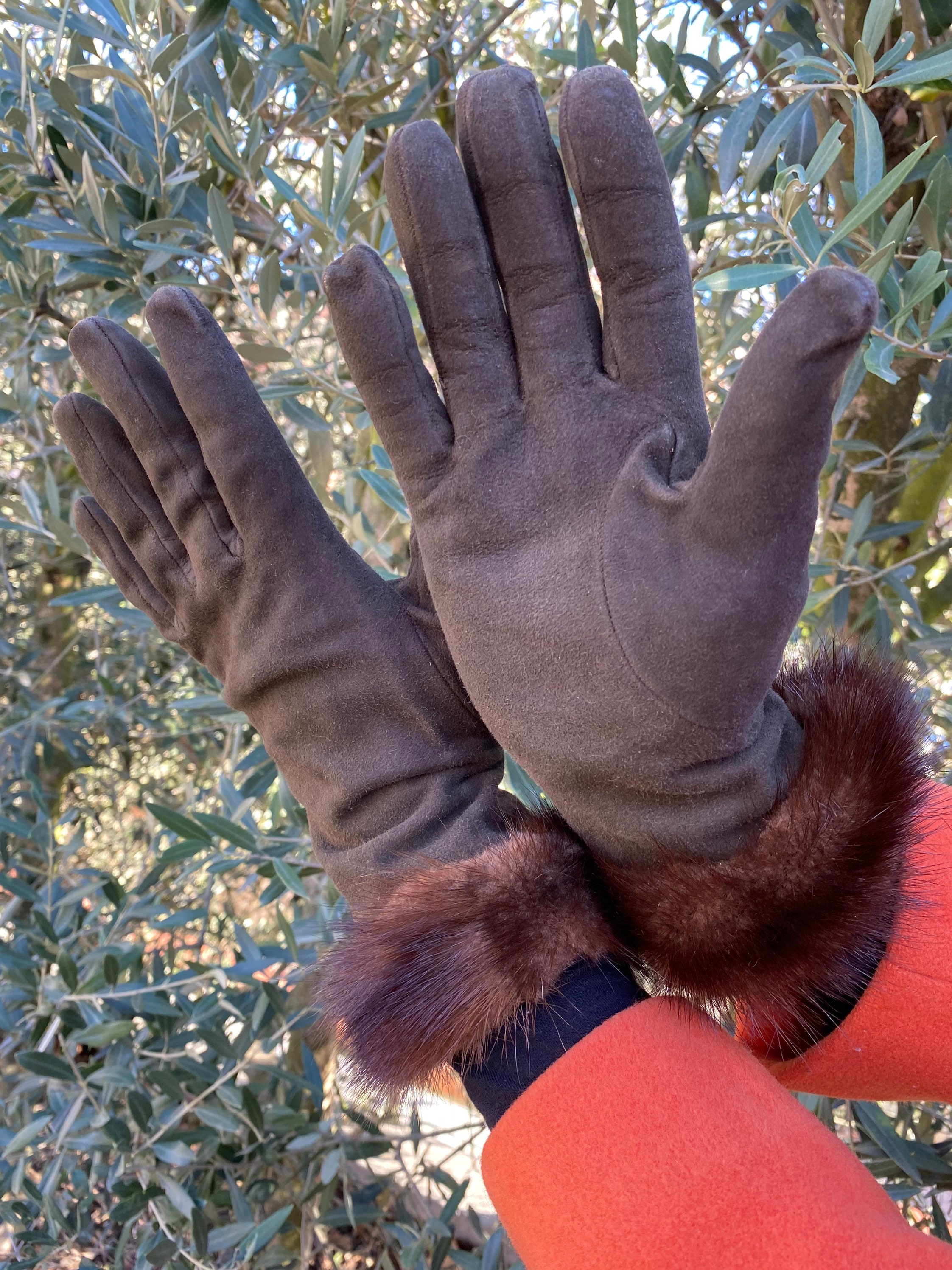 90s Vintage Gloves Design Prada/chamois Gloves Prada/vintage