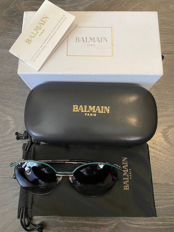 Gafas de sol de los anos 90 Diseno Balmain Paris Gafas de sol Balmain Paris gafas de sol de lujo Gafas de sol Balmain Gafas de sol vintage de diseno Etsy Espana