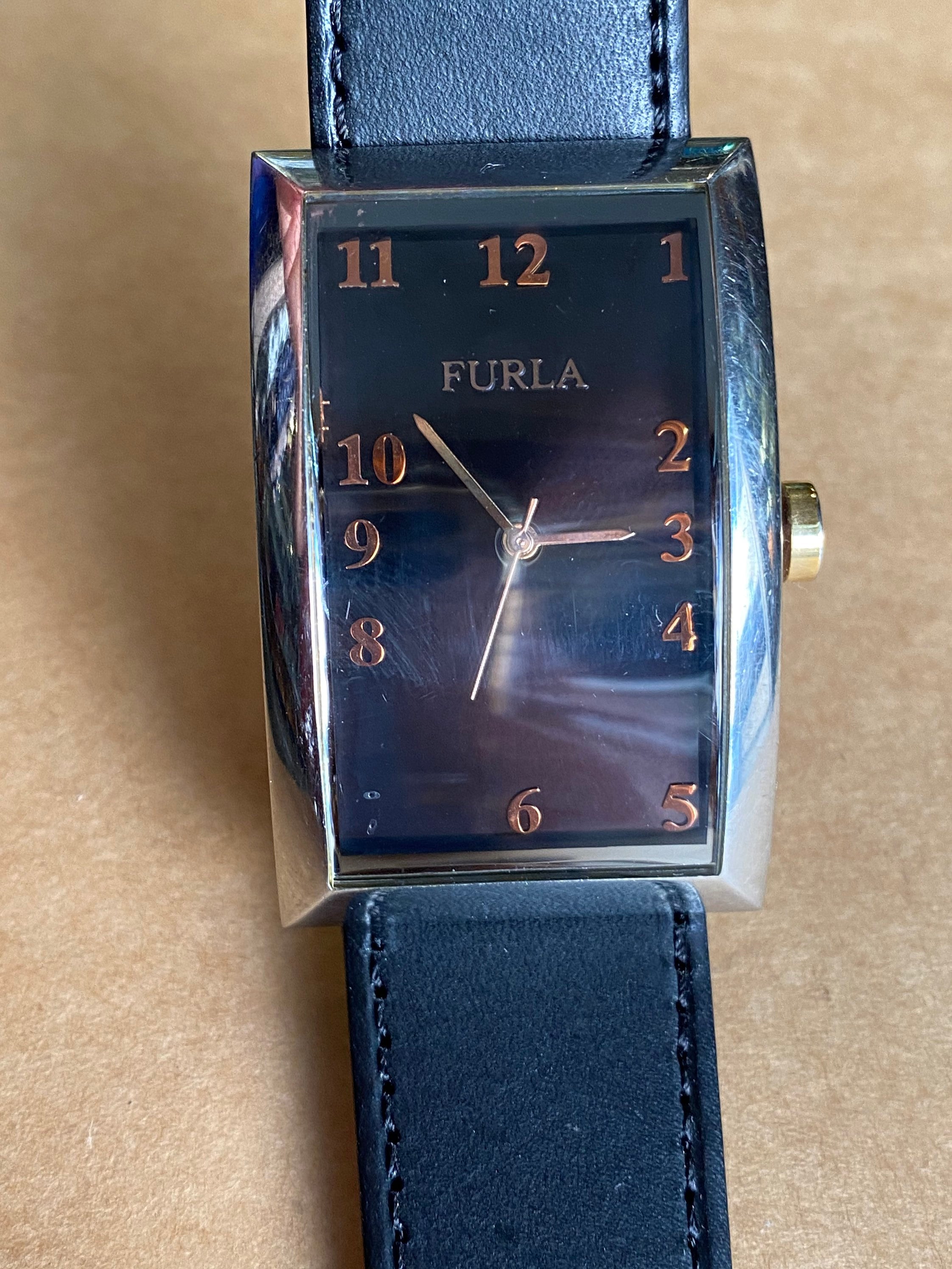 Vintage Wrist Watch Furla Steel Collection Italy black Silver Watch Furla orologio Wristwatch Furla design Watch Furla Quartz Etsy Singapore