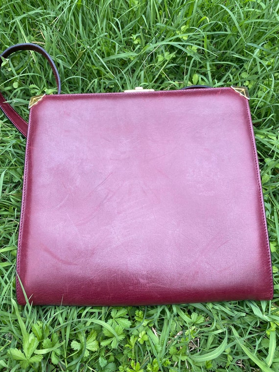 Buy 70s Vintage Authentic Pochette Escada bordeaux Pochette