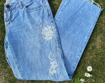 90er Jahre Vintage Jeans von Jean Paul Gaultier/Gaultier Jeans/Mode Jeans JPG/Blue Jeans Baumwolle Gaultier/Design Jeans von JPG