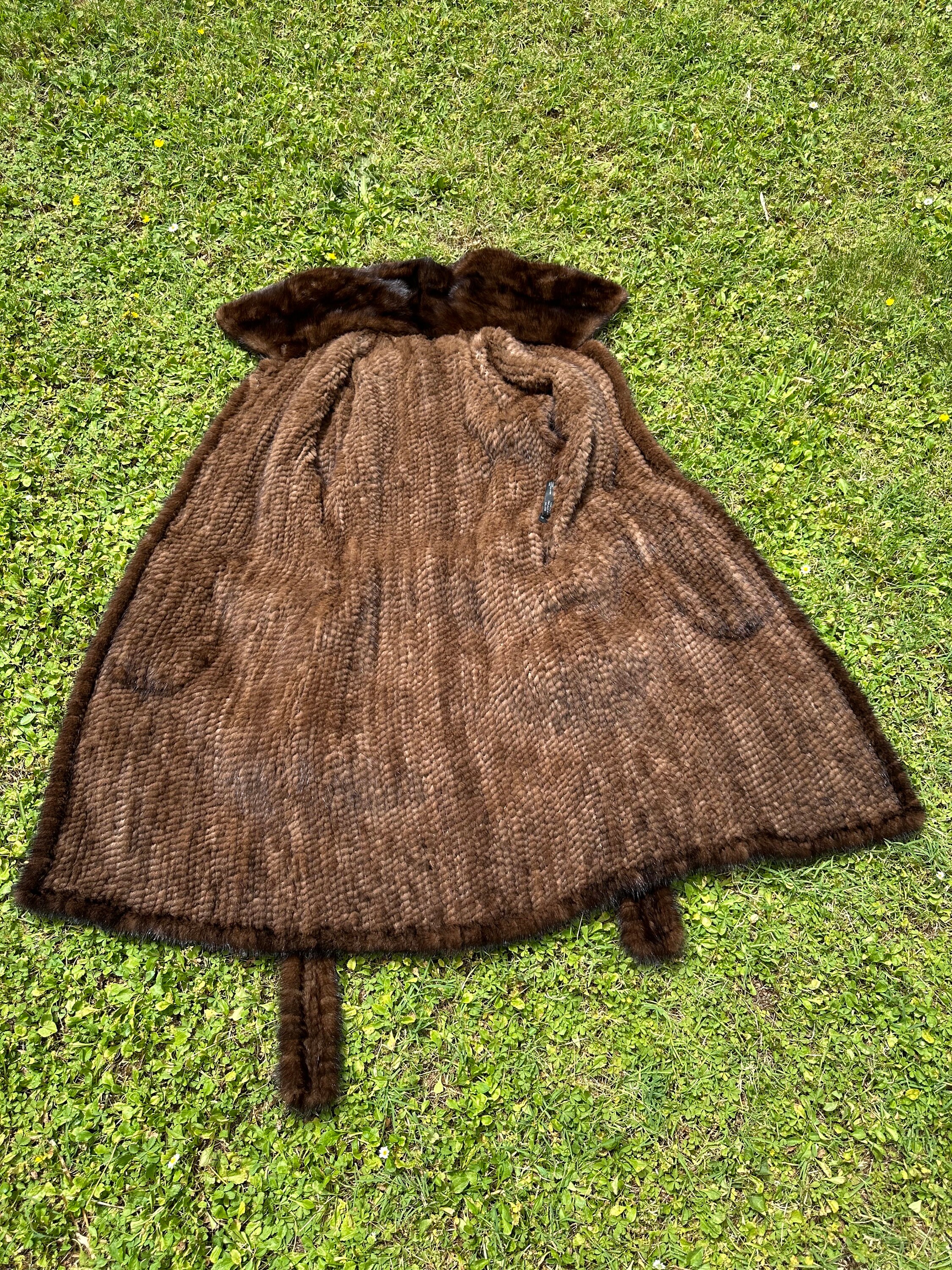 90s Luxury Fur Mink Vintage/vintage Brown Mink Fur Jacket