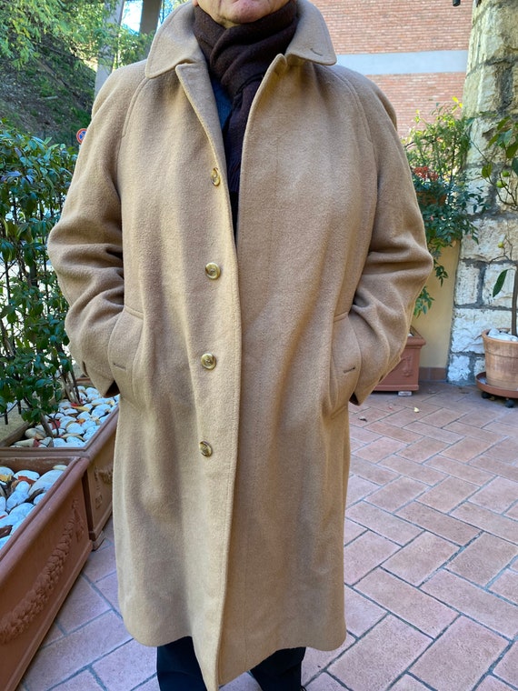 90s Design Luxury Coat Burberry Camel Hair/vintage Burberry - Etsy