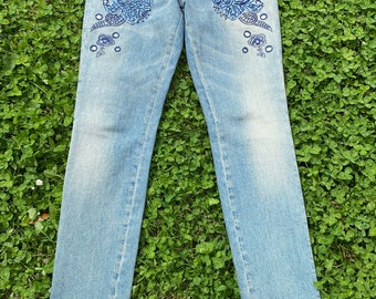 90s Vinrage jeans  Roberto Cavalli/blue jeans Denim/Designer pantaloni Roberto Cavalli/Jeans cotton Cavalli/Fashion rare jeans Cavalli