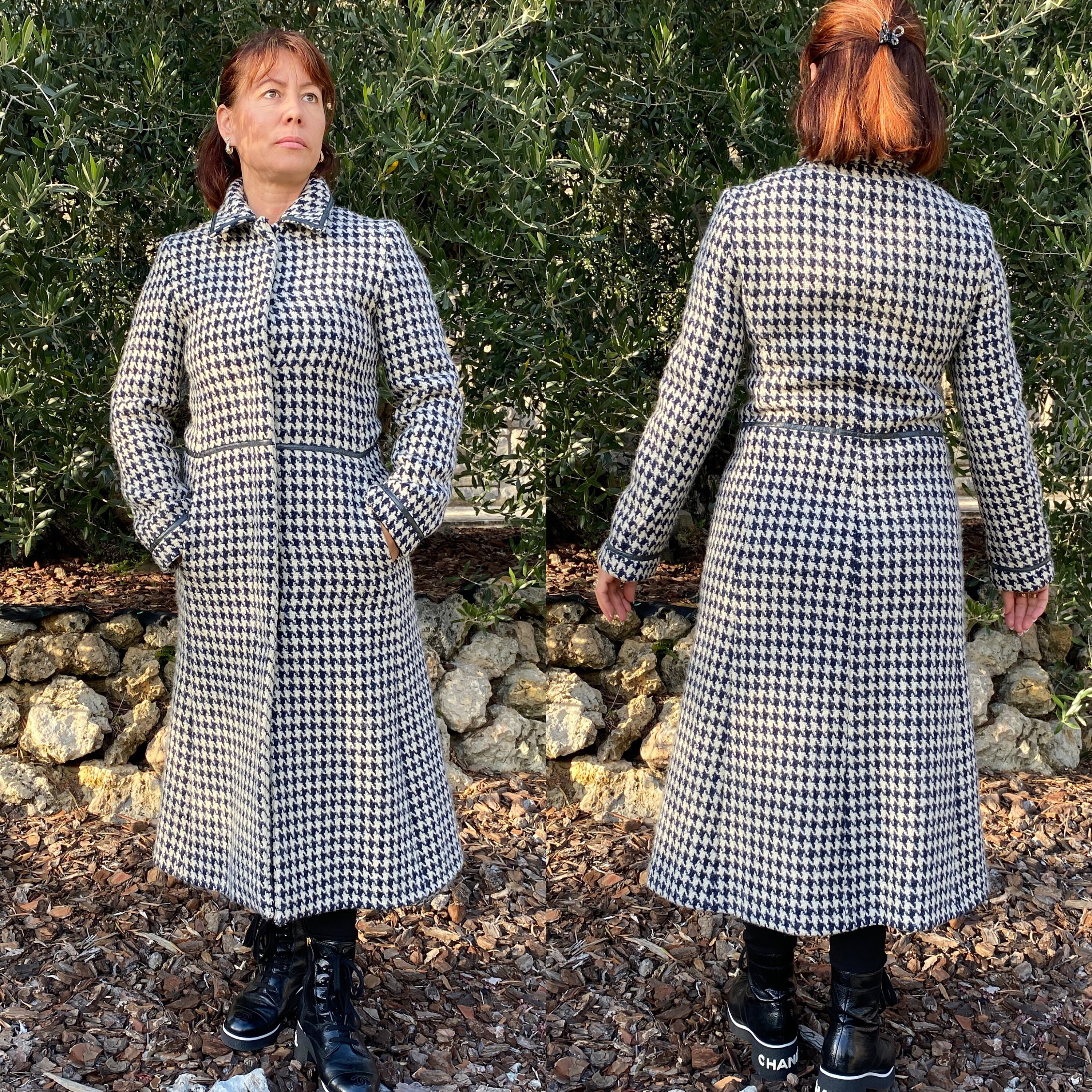 Vintage houndstooth coat sale