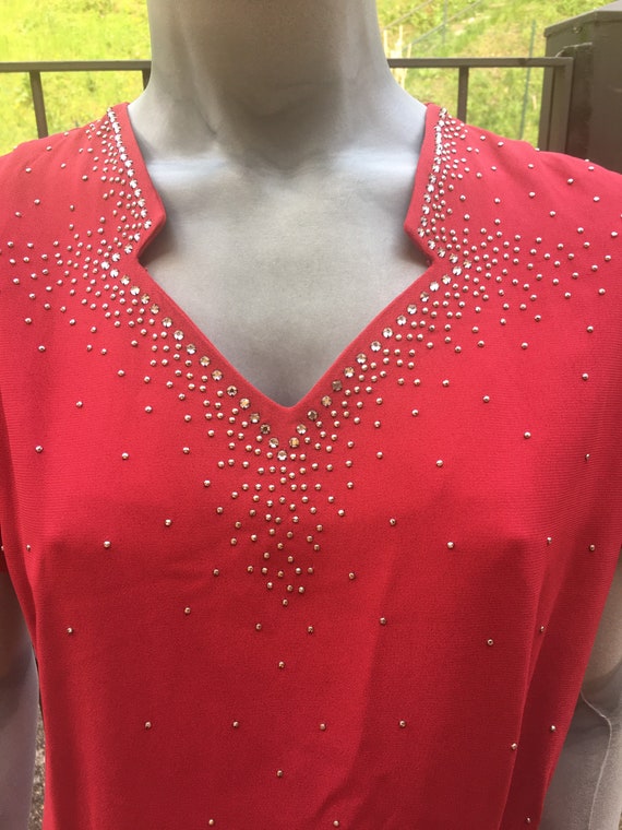 red vintage dresses 50's