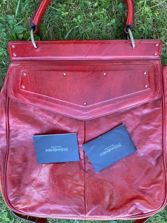 90s Vintage Luxury bag Yves Saint Laurent Collect… - image 6