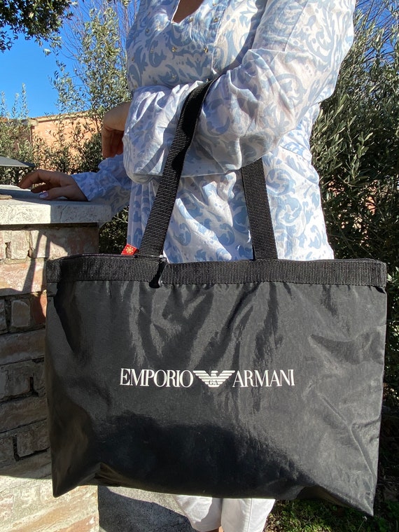 90s Shopping Bag Armani/vintage Bag Emporio Armani/waterproof | Etsy  Australia