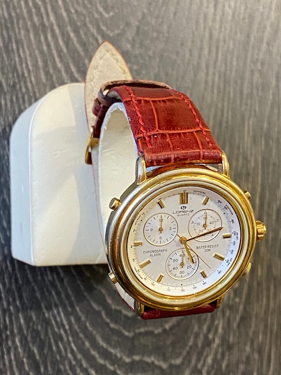 90s Vintage Wrist Watch Lorenz Swiss/swiss Watch Chronograph 90s Vintage Wrist Watch Lorenz Swiss/swiss Watch Chronograph