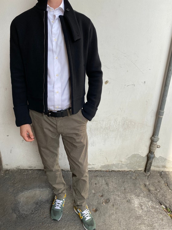 Bomber Luxury Cristian Dior/Black coat Dior/Origin