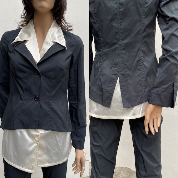 90s Vintage Suit Liviana Conti/vintage Set/black Suit for Vintage Women/design  Set Pants Jacket/black Suit Jacket Pants -  Denmark