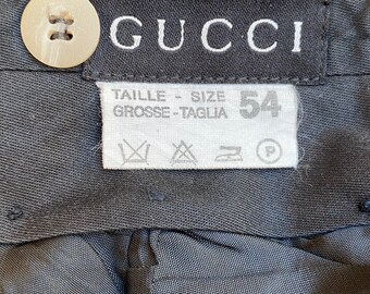 Pantalon Gucci des années 90 vintage Pantalon classique/gris Pantalon Gucci/Design Pantalon Gucci/Classique Pantalon Gucci/Mode pantalon Gucci