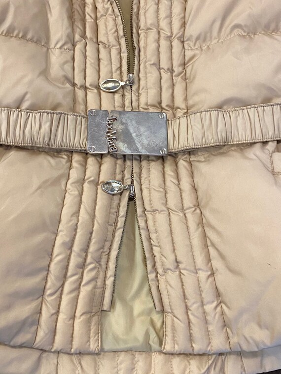 90s jacket vintage Max Mara/Beige down Max Mara/G… - image 6