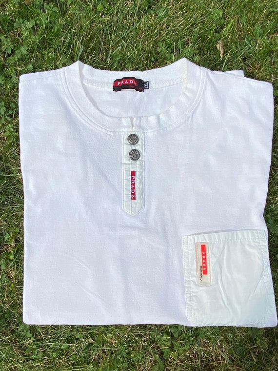 prada white shirt with - Gem
