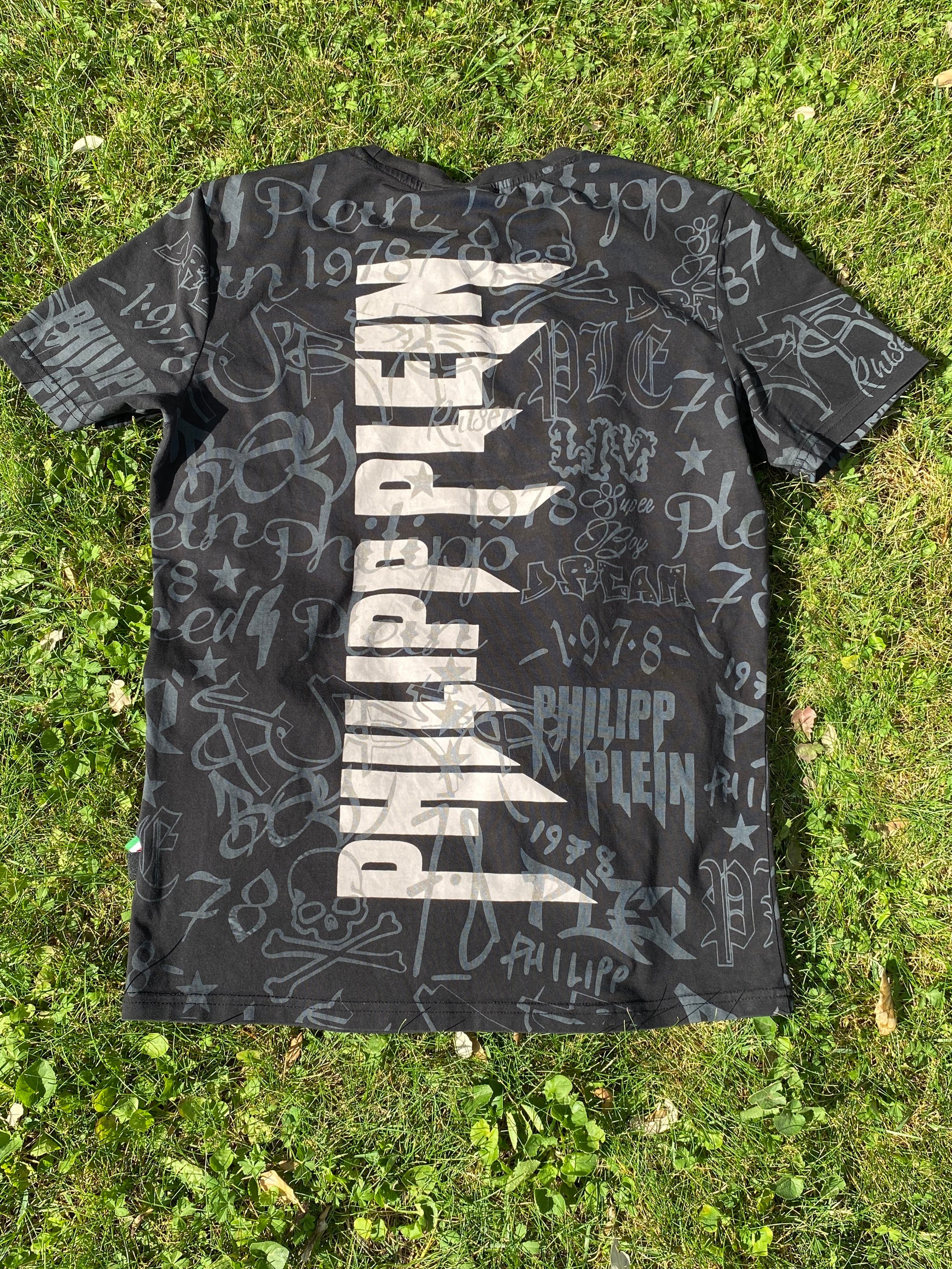 Philipp Plein Couture T-Shirt/T-shirt noir coton/Philipp Plein - Etsy France
