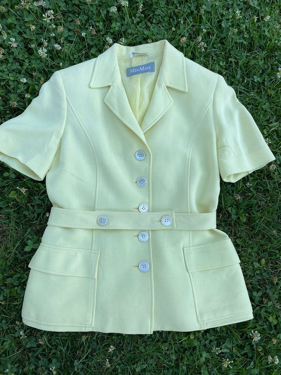 90s vintage Max Mara jacket/Lemon jacket Max Mara… - image 3