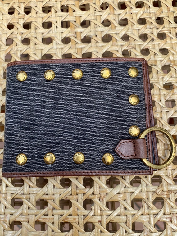 90s Dolce Gabbana Vintage Wallet/Brown leather ca… - image 4